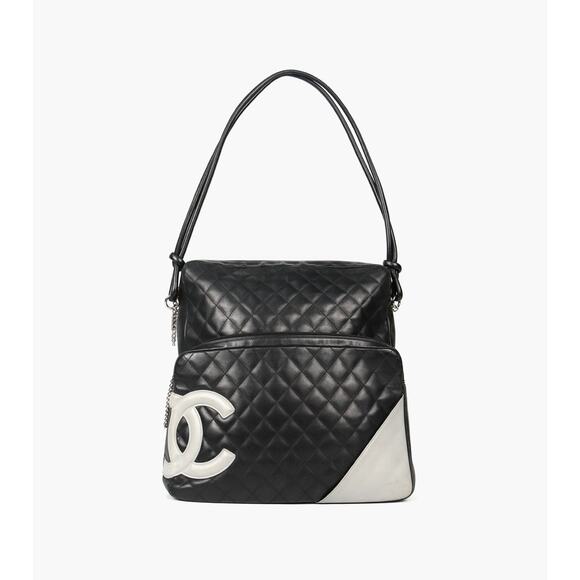 CHANEL Black Pocket Chambray Shoulder Bag A-A34933 - Picture 1 of 1